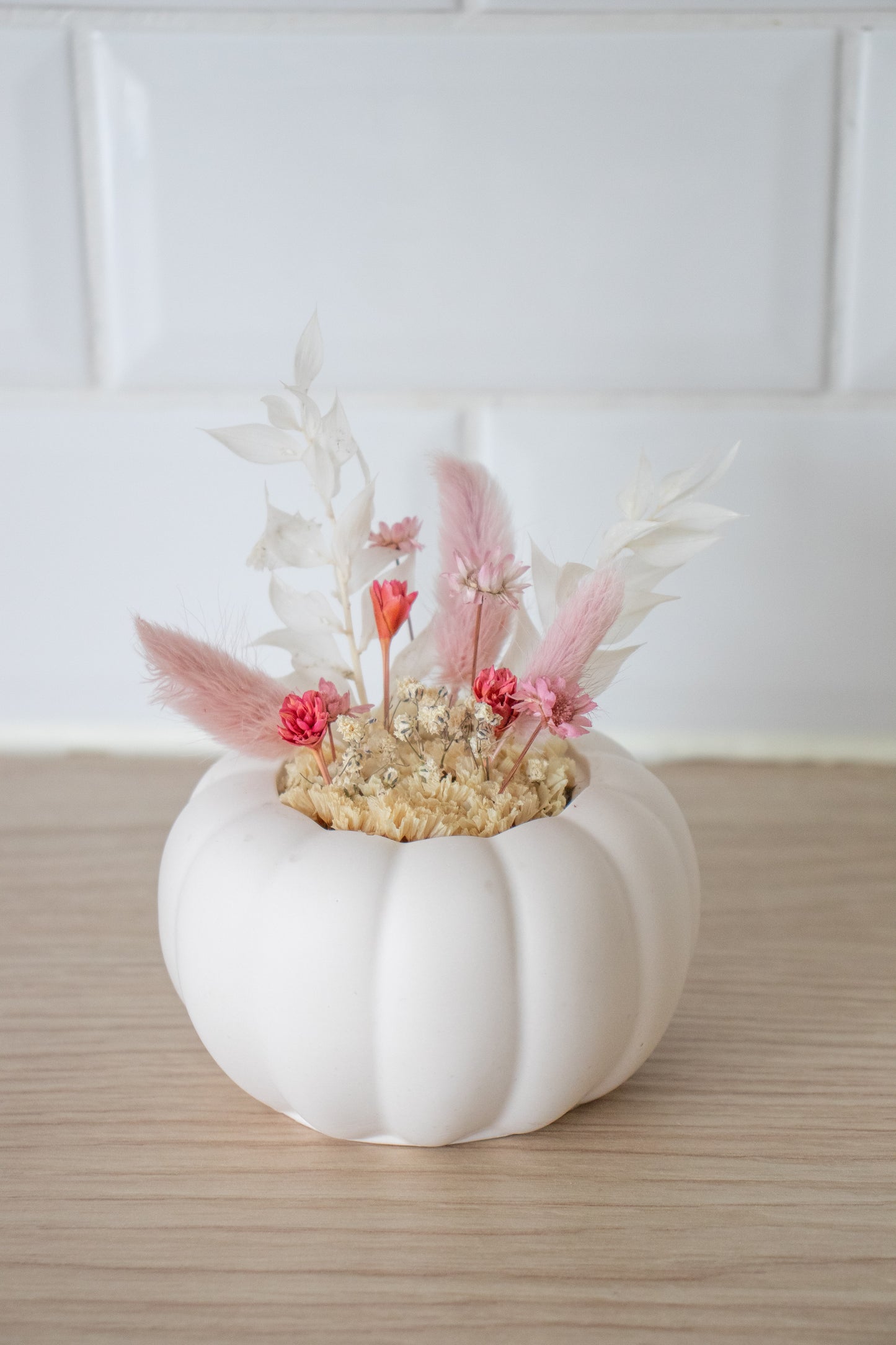 Pumpkin with flowers mini