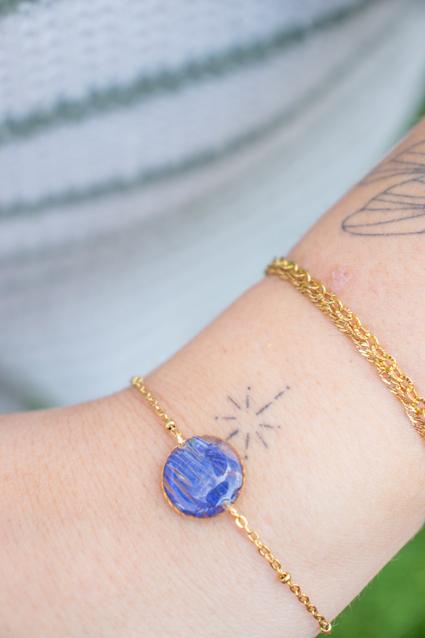 Geboorte armbandje: september - aster