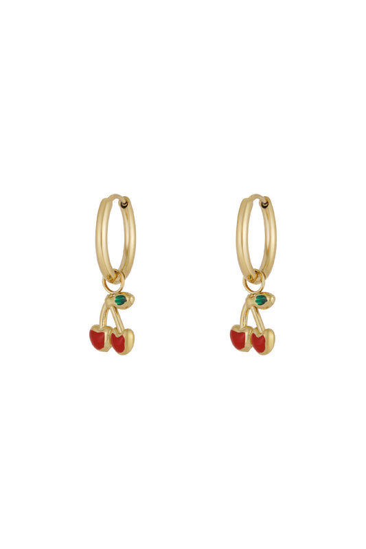 Oorbellen cherry