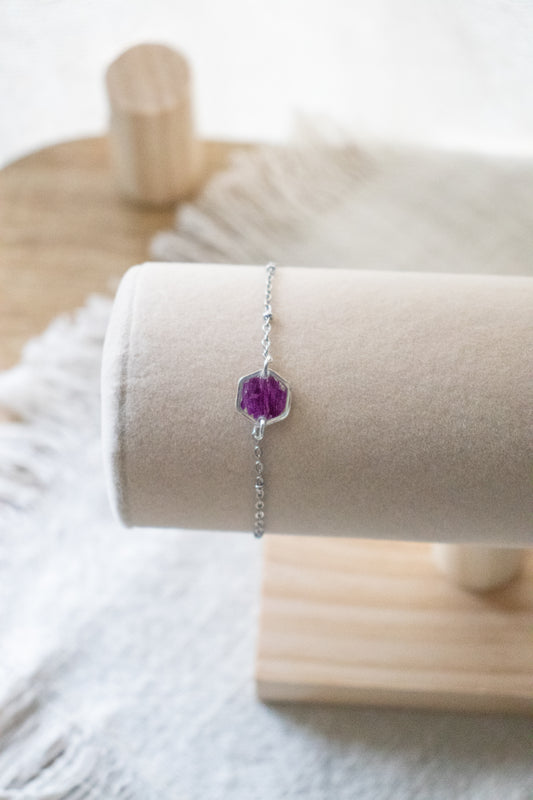 Geboortebloem armband: september - aster