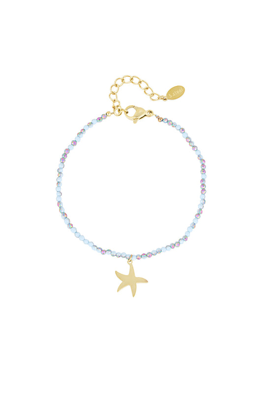Armband kleurrijke zeester