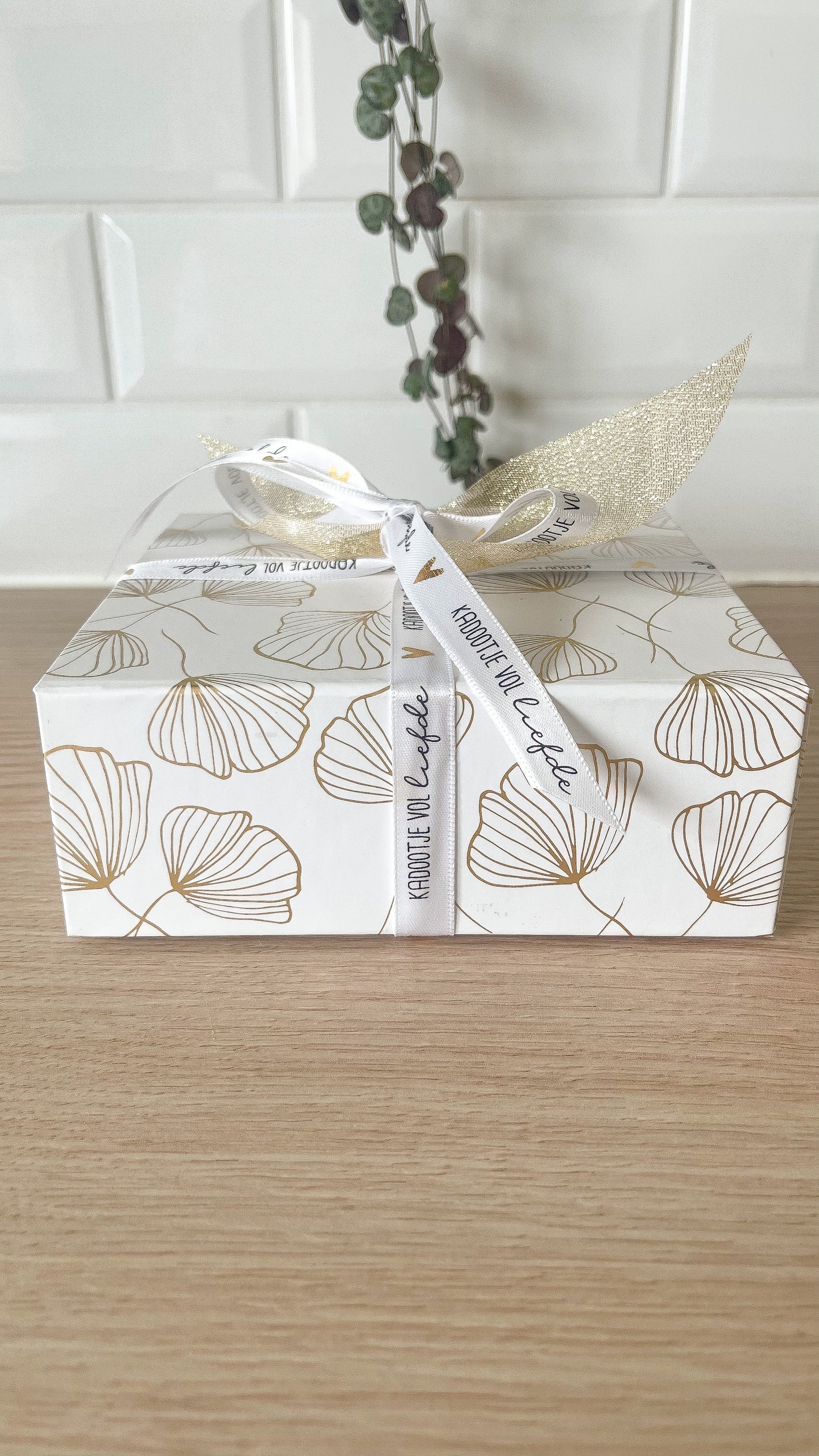 Cadeaubox: kaars met sleutelhanger