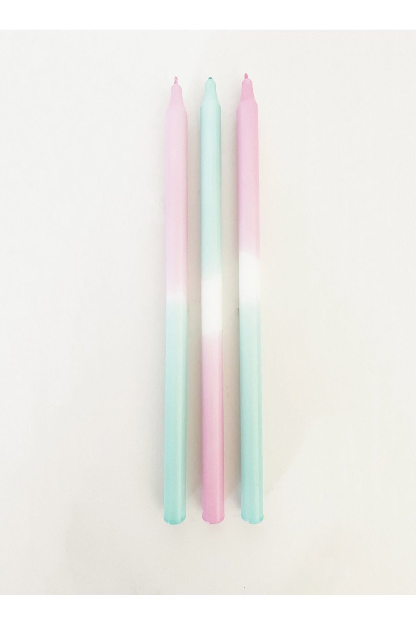 Dinerkaarsen: dip dye baby baby