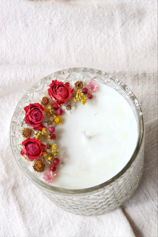 Blomme candle luxe