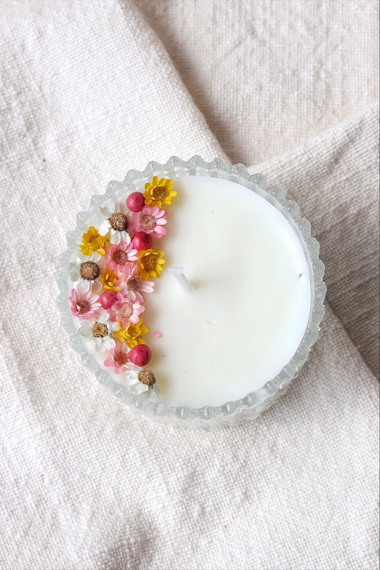 Blomme candle luxe